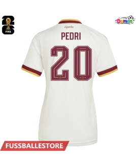 Günstige Spanien Pedri Gonzalez #20 Auswärtstrikot Damen WM 2026 Kurzarm